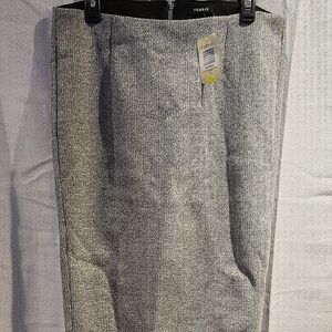 Torrid pencil skirt; size 12; grey/white blend